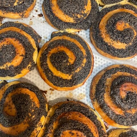 Bandelės su aguonomis